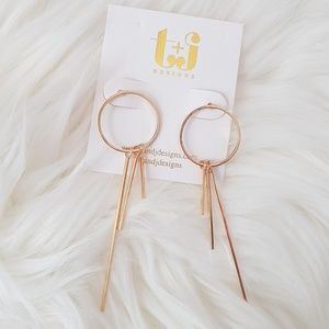 T&J Gold Fringe Earrings